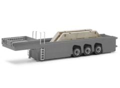 1/87 Concrete parts semi trailer + load (4 roof facade parts), grey