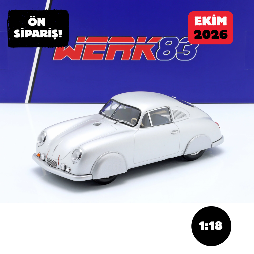 Ön Sipariş - 1/18 WERK83 Porsche 356 SL Plain Body Version 1951 silver (closed wheels) - W18009003