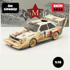 Ön Sipariş - 1/18 CMR Audi Sport quattro S1 E2 #1 Winner Pikes Peak 1987 Röhrl Dirty Version - CMR190