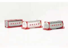 1/87 Containers 3x20 ft. *Hoyer* (3 Pieces), red/white