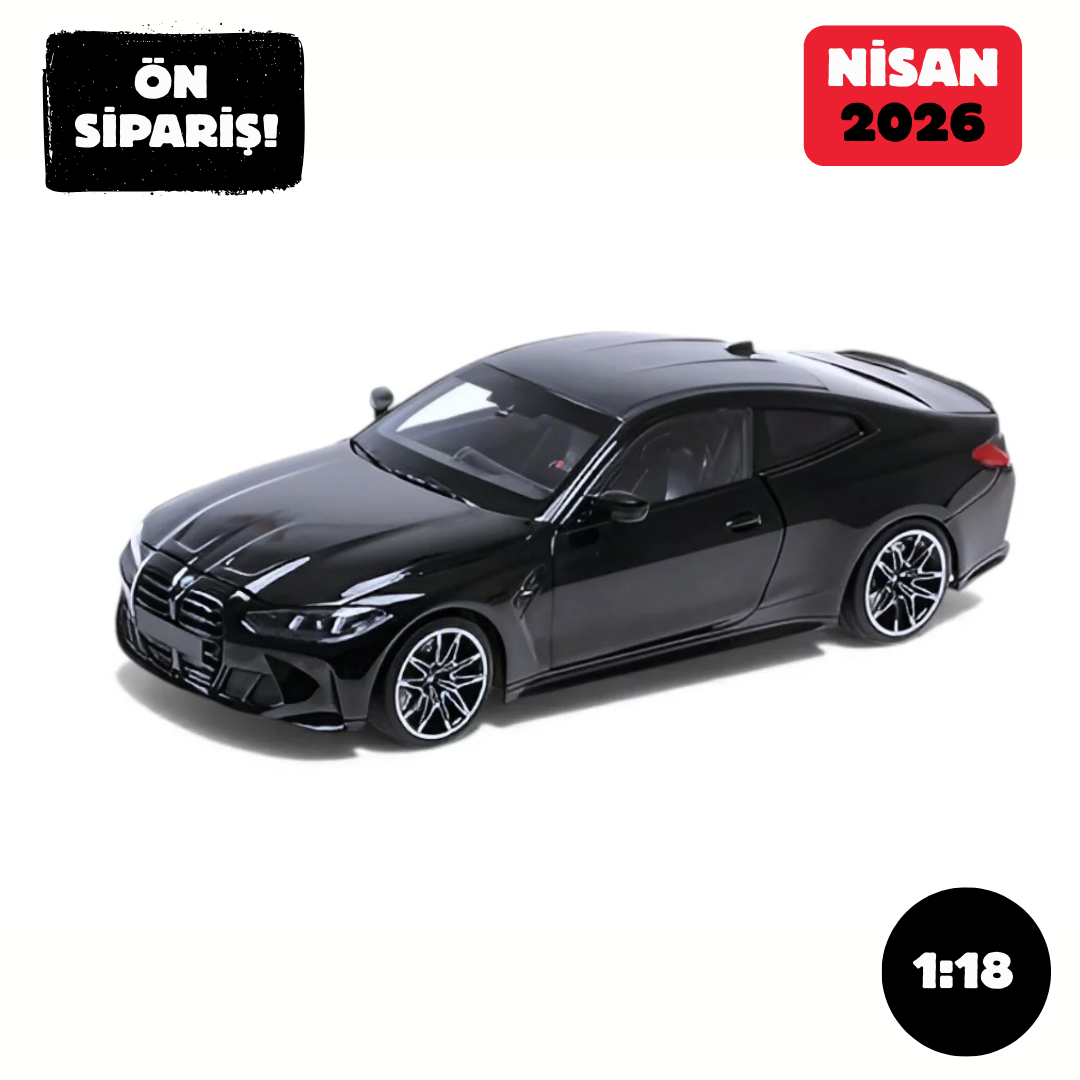 Ön Sipariş - 1/18 MINICHAMPS BMW M4 2024 Black Metallic - 110020141