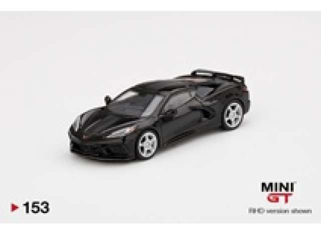 1/64 Chevrolet Corvette Stingray with Midnight Gray Stripe, black