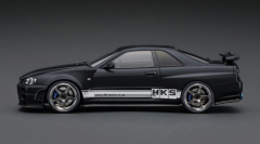 IGNITION-MODEL - NISSAN HKS R34 BLACK