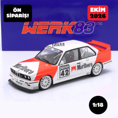 Ön Sipariş - 1/18 WERK83 BMW M3 (E30) #42 DTM Zolder 1991 Cor Euser BMW Dealerteam - W18038005