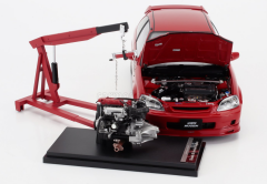 1/18 MOTORHELIX - HONDA - CIVIC EK9 TYPE R MUGEN WITH ENGINE AND ACCESSORIES 1999