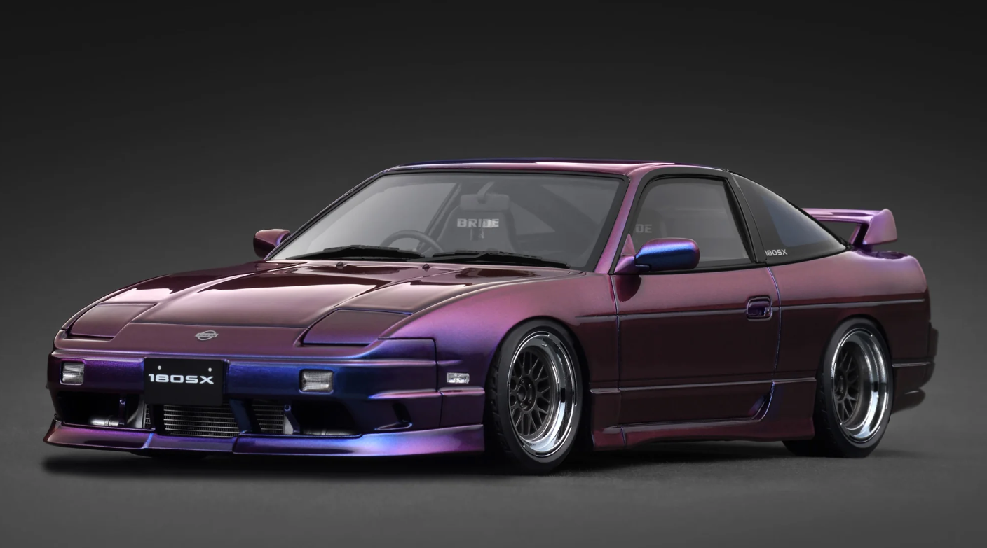 1/18 IGNITION IG3762 Nissan 180SX TYPE X (RPS13) Purple Metallic
