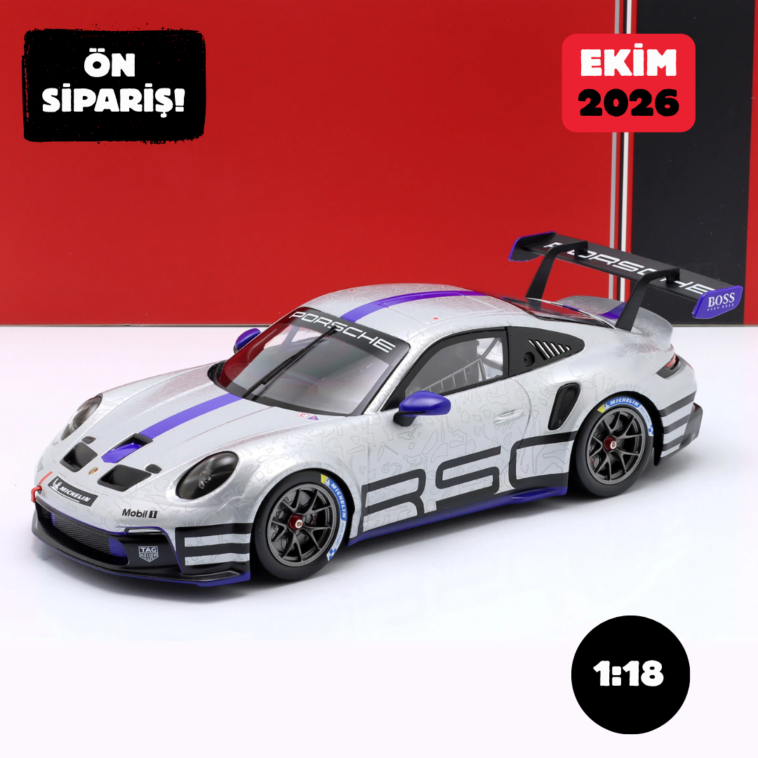 Ön Sipariş - 1/18 WERK83 Porsche 911 (992) GT3 Cup Track Experience 2023 - LEGT18-23CUP006