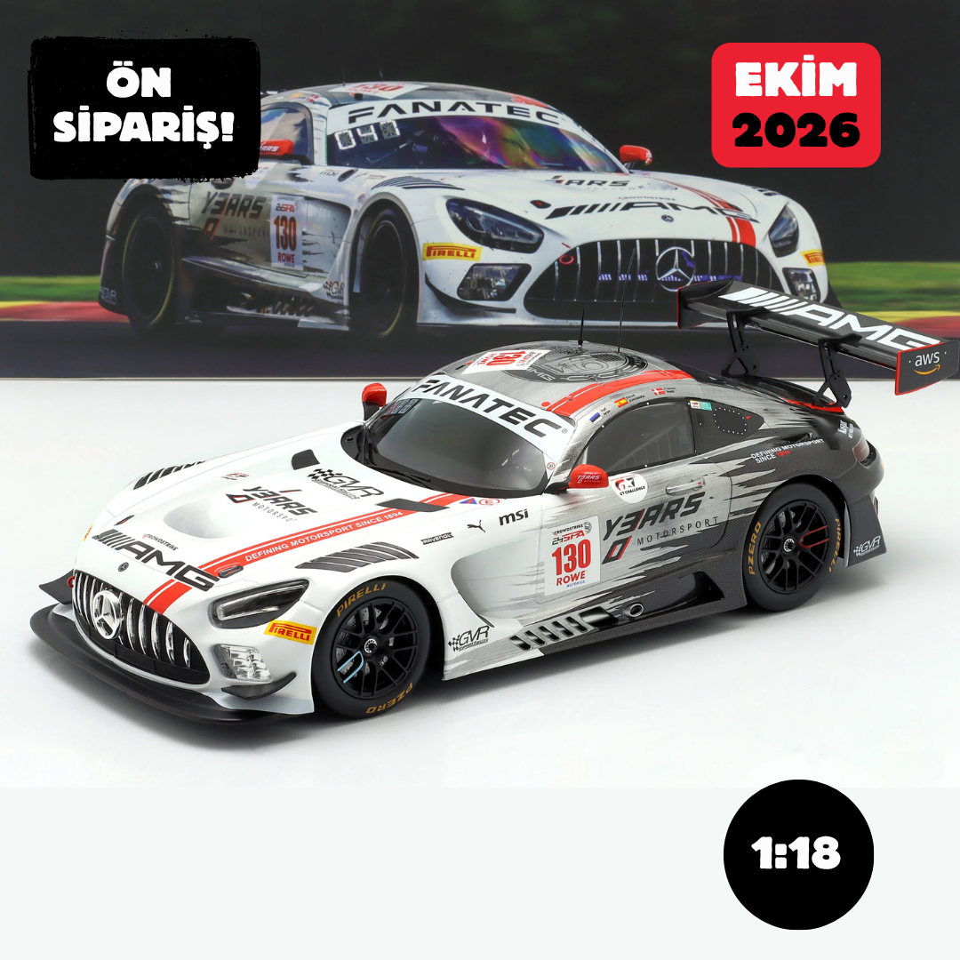 Ön Sipariş - 1/18 WERK83 Mercedes-AMG GT3 Evo #130 24h Spa 2024 Aron, Juncadella, Vesti - LEGT18-24SPA130