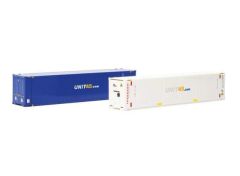 1/87 Container set 2x 45 ft. *UNIT45* (NL), white/blue