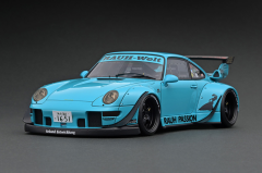 1/18 Ignition Model PORSCHE RWB 993 Light Blue China Special Edition