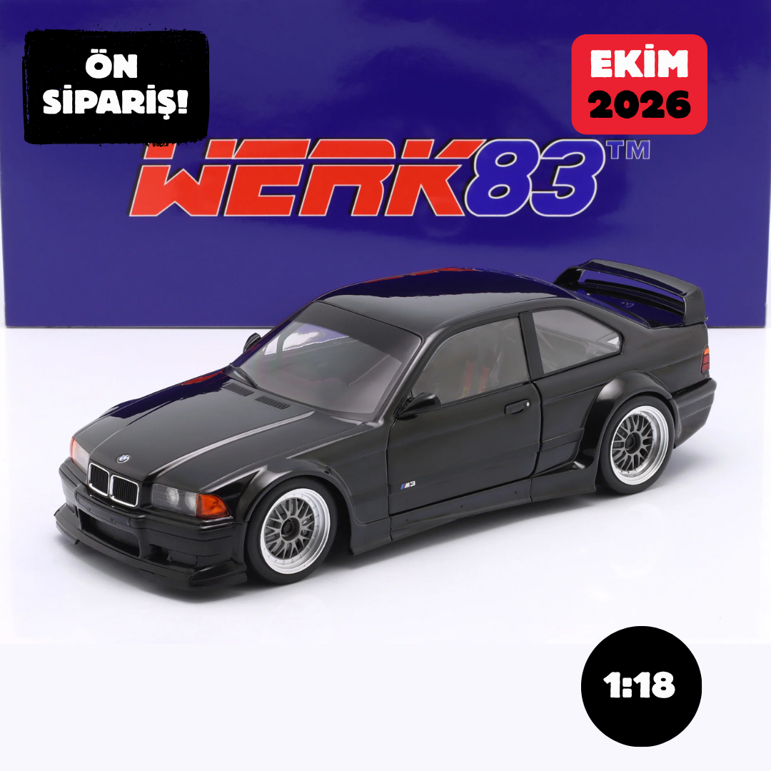 Ön Sipariş - 1/18 WERK83 BMW M3 E36 GTR Plain Body Version black - W18051002