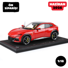 Ön Sipariş - 1/18 BBR-MODELS - FERRARI - PUROSANGUE SUV PANORAMIC ROOF 2022