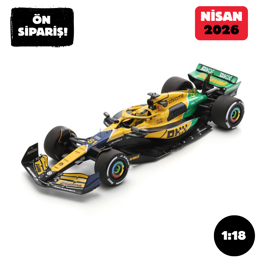 Ön Sipariş - 1/18 SPARK McLaren F1 MCL38 #81 2nd Monaco GP Oscar Piastri