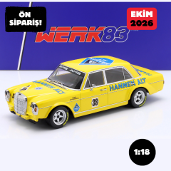 Ön Sipariş - 1/18 WERK83 Mercedes-Benz 300 SEL 6.8 #38 Final of season Hockenheim 1971 H. Heyer - W18030003