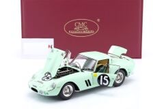 CMC - FERRARI 250 GTO ch.3505 RHD N 15 COUPE STIRLING MOSS 1962 LIGHT GREEN