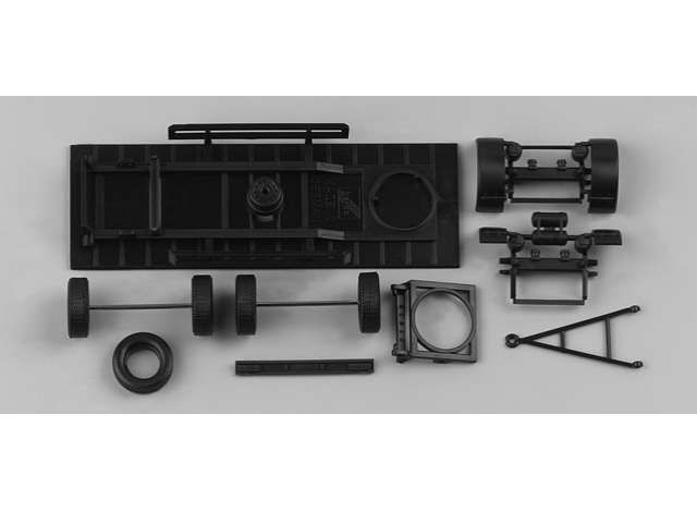 1/87 2-ass. Trailer Chassis 7.15 (2 pcs per package), black
