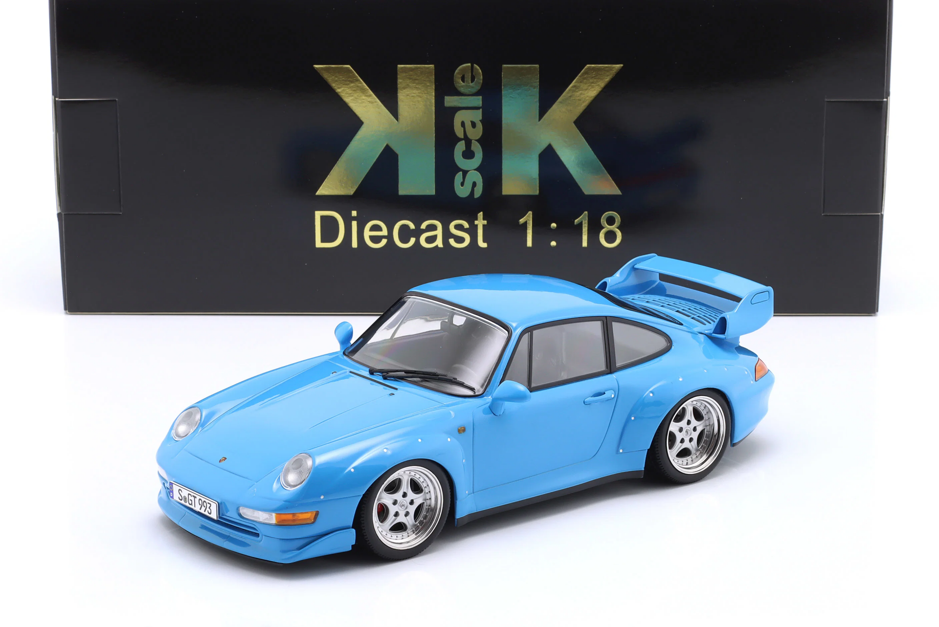 1/18 KK SCALE Porsche 911 (993) GT2 Year 1996 Riviera blue / Speedline Rims - KKDC181423S