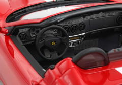 Ön Sipariş - 1/18 BBR Ferrari 360 Modena Spider automatic gear Rosso Corsa - italian stripe - challenge back grid