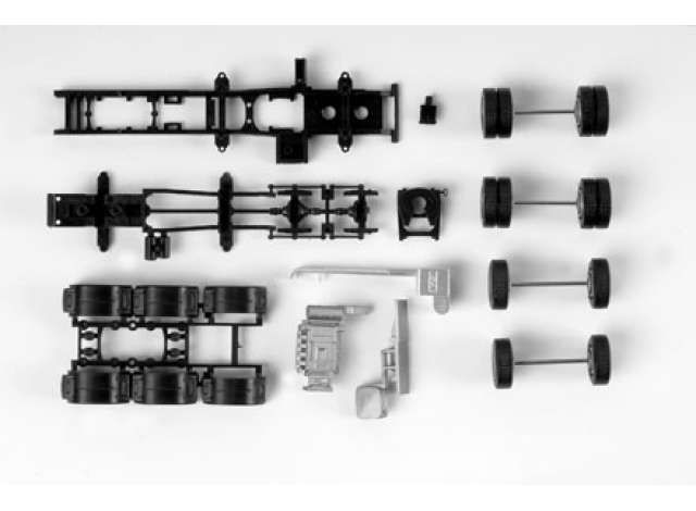 1/87 4-ass. Truck Chassis MAN TGX 680 (Set of 2), black
