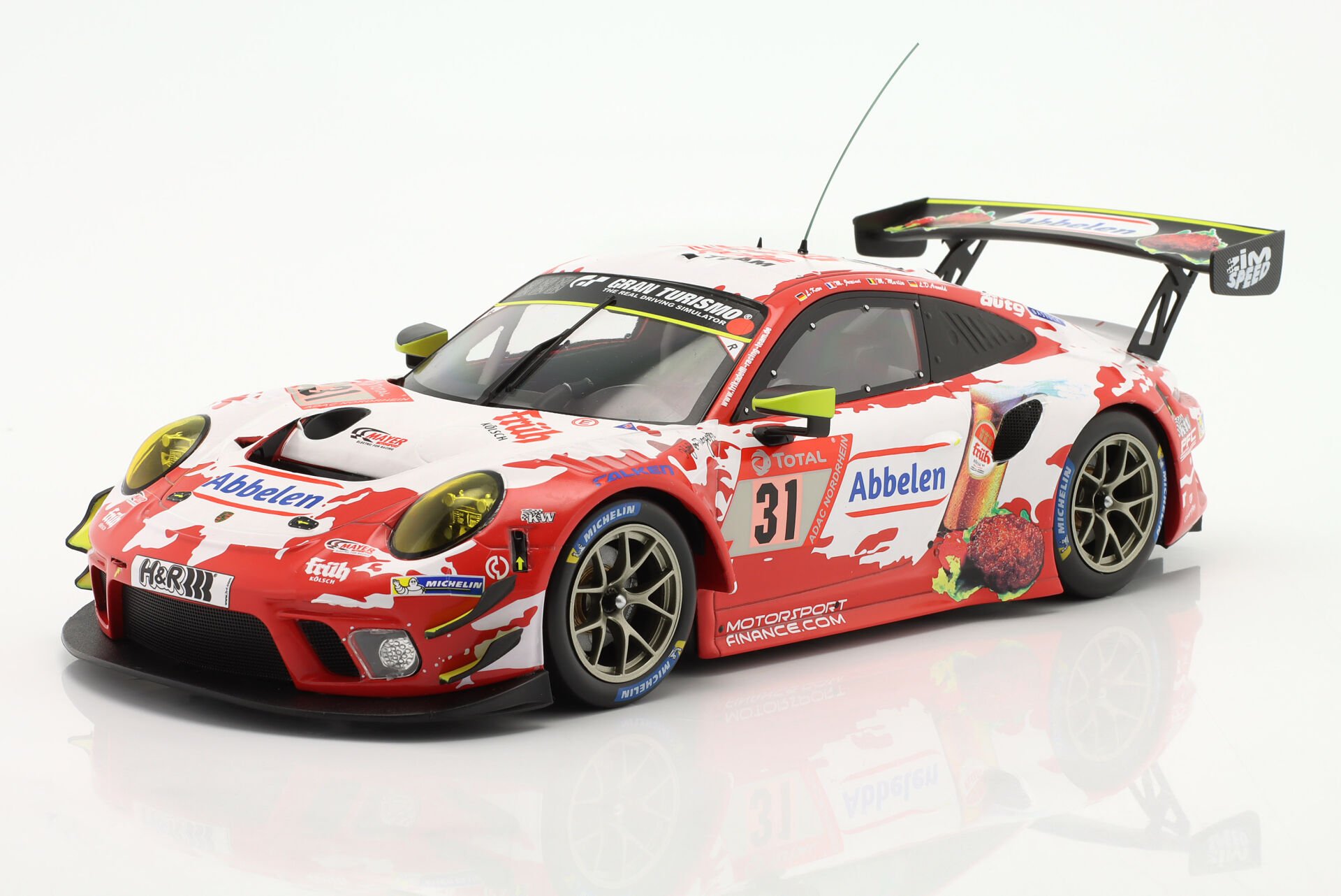 IXO-MODELS - PORSCHE - 911 991-2 GT3 R TEAM FRIKARELLI RACING N 31 24h NURBURGRING 2020 LANCE DAVID ARNOLD - MATHIEU JAMINET - LARS KERN - MAXIME MARTIN