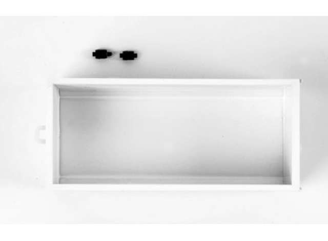1/87 Roll-off Trough 5.5m high, white