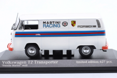 1/43 MINICHAMPS - VOLKSWAGEN - T2 DELIVERY VAN PORSCHE RENNDIENST MARTINI RACING DESIGN 1972