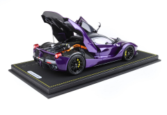 Ön Sipariş - 1/18 BBR Ferrari LaFerrari 2012 open diecast - SPECIAL PACK Purple Dubai- Viola Vio tailor made