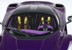 Ön Sipariş - 1/18 BBR Ferrari LaFerrari 2012 open diecast - SPECIAL PACK Purple Dubai- Viola Vio tailor made