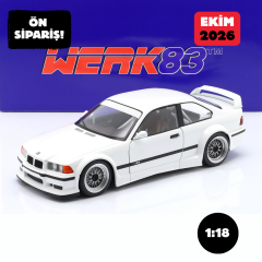 Ön Sipariş - 1/18 WERK83 BMW M3 (E36) GTR Plain body version white - W18051001