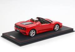 Ön Sipariş - 1/18 BBR Ferrari 360 Modena Spider automatic gear Rosso Corsa - Beige interior - challenge back grid