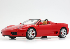 Ön Sipariş - 1/18 BBR Ferrari 360 Modena Spider automatic gear Rosso Corsa - Beige interior - challenge back grid