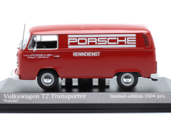 1/43 MINICHAMPS - VOLKSWAGEN - T2 VAN PORSCHE RENNDIENST 1972