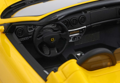 Ön Sipariş - 1/18 BBR Ferrari 360 Modena Spider automatic gear Giallo Modena - Black - italian stripe - challenge back grid