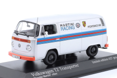 1/43 MINICHAMPS - VOLKSWAGEN - T2 DELIVERY VAN PORSCHE RENNDIENST MARTINI RACING DESIGN 1972
