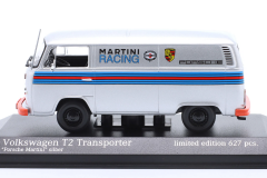 1/43 MINICHAMPS - VOLKSWAGEN - T2 DELIVERY VAN PORSCHE RENNDIENST MARTINI RACING DESIGN 1972