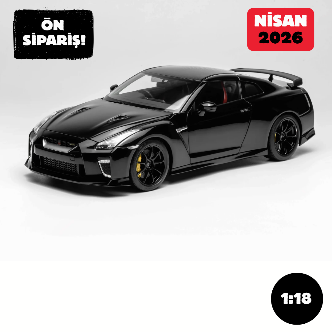 Ön Sipariş - 1/18 Motorhelix Nissan GT-R(R35) Meteor Flake Black Pearl Track Edition Engineered By NISMO 2020