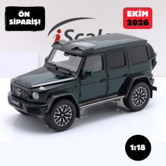Ön Sipariş - 1/18 iScale Mercedes-Benz AMG G63 (W463) 4x4 2022 emerald green metallic - 180056