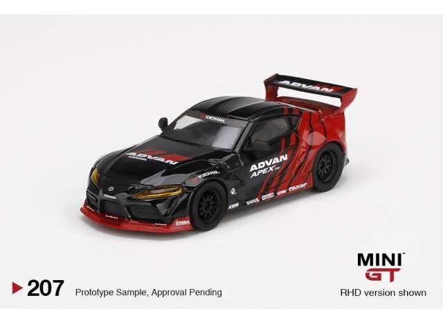 1/64 Pandem Toyota GR Supra V1.0 *ADVAN SEMA*, black/red