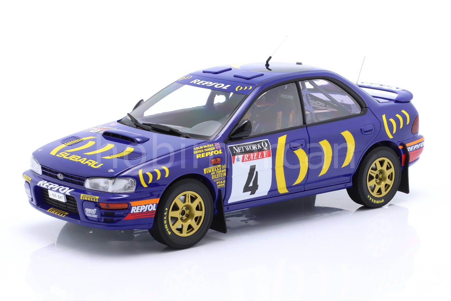 KYOSHO - SUBARU - IMPREZA 555 REPSOL N 4 WINNER RALLY RAC LOMBARD 1994 C.McRAE - D.RINGER