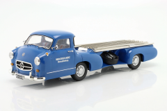 Ön Sipariş - 1/18 WERK83 Mercedes-Benz racing transporter ''the blue Wonder'' year 1955 blue - W1801701