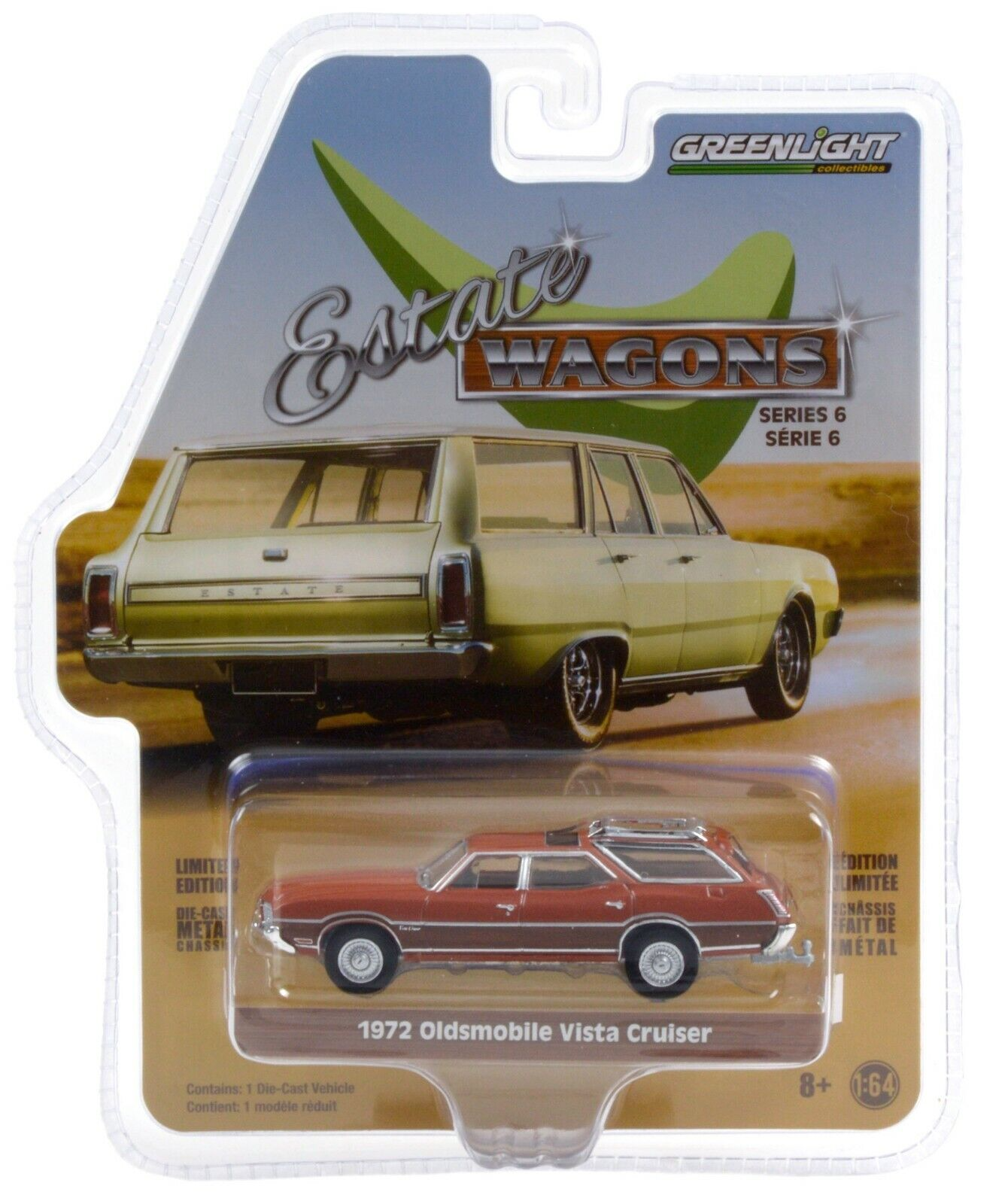 1:64 GreenLight *ESTATE WAGONS 6* Saddle Bronze 1972 Oldsmobile Vista Cruiser NP