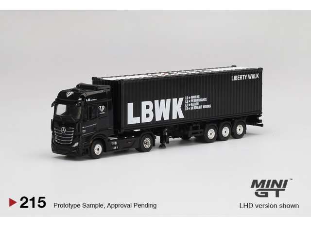 1/64 Mercedes Benz Actros With 40FT Container *LBWK*, black/grey