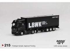 1/64 Mercedes Benz Actros With 40FT Container *LBWK*, black/grey