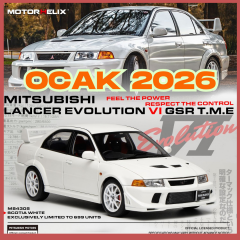 1/18 MOTORHELIX - MITSUBISHI - LANCER EVO VI GSR T.M.E. TOMMY MAKINEN EDITION 2000