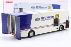 SCHUCO - MERCEDES BENZ - O317 TRUCK CAR TRANSPORTER PORSCHE ROTHMANS 1984
