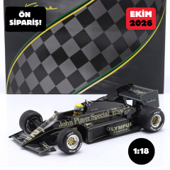 Ön Sipariş - 1/18 Premium X - Ayrton Senna Lotus 97T #12 Winner Portugal GP Formula 1 1985 - SENR18001