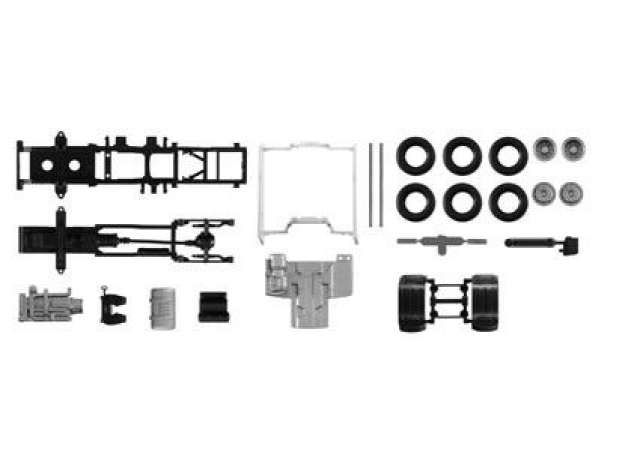 1/87 DAF XF E6 m. CV Chassis, white/black