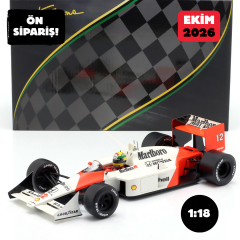 Ön Sipariş - 1/18 Premium X - Ayrton Senna McLaren MP4/4 #12 Winner Japan GP Formula 1 World Champion - SEN18002