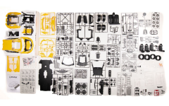 1/8 POCHER HK119 Lamborghini Aventador LP 700-4 Giallo Orion -  Kit