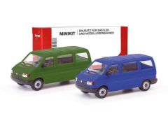 1/87 Volkswagen T4 Transporter (Minikit 2x), green/blue